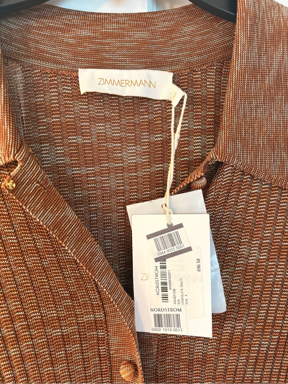 NWT Zimmermann Mouline Long Sleeve Rib Maxi Sweater Dress - Picture 7 of 12